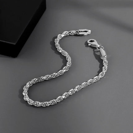 Original Cuban Hip Hop Hemp Flowers Chain Hip hop Trendy Men's Non-fading Titanium Steel