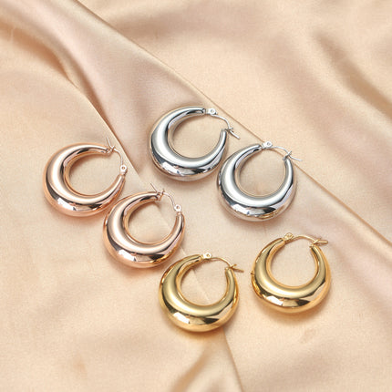 18K Vacuum Gold Plated Stainless Steel Earrings