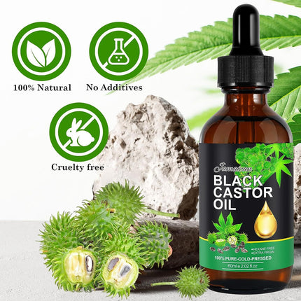 Black Castor Massage Oil Hair Care Essential Oil