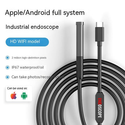 Single & Double Lens HD Industrial Pipe Endoscope Support Three-in-one Mobile Phone Endoscope