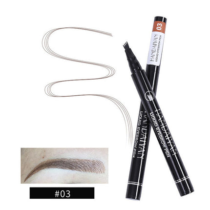 Four-head Eyebrow Pencil Liquid Eyebrow Pencil Tattoo