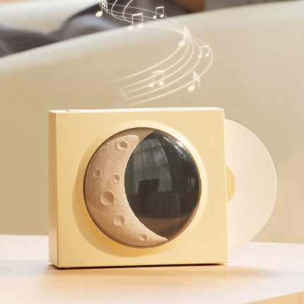 Moon Clock Bluetooth Speaker Vinyl Nostalgic Feelings High Volume Small Speaker