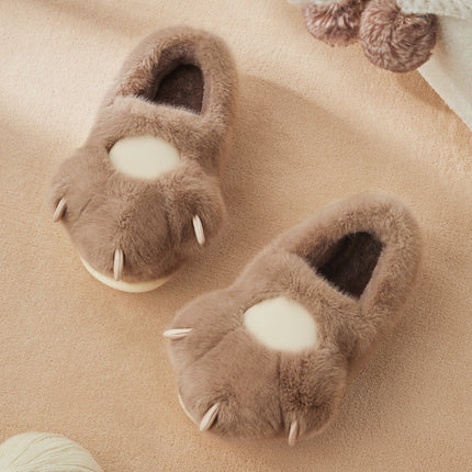 Cute Cat Claw Cotton Slippers