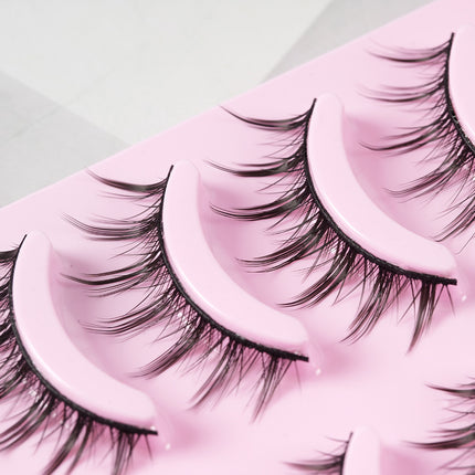 5 Pairs Manga Lashes New Arrival Anime Cosplay Natural Wispy Makeup Artificial False Eyelashes