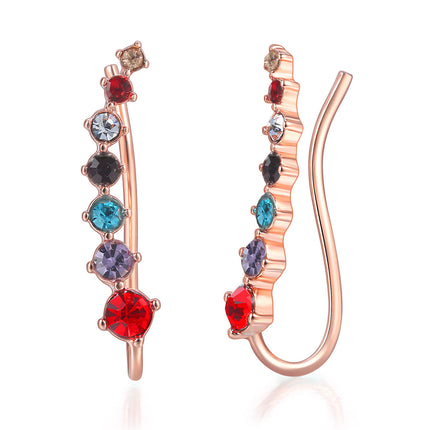 Simple Fashion Color Zircon Ear Hanging