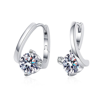 S925 Silver Moissanite Luxury Earrings