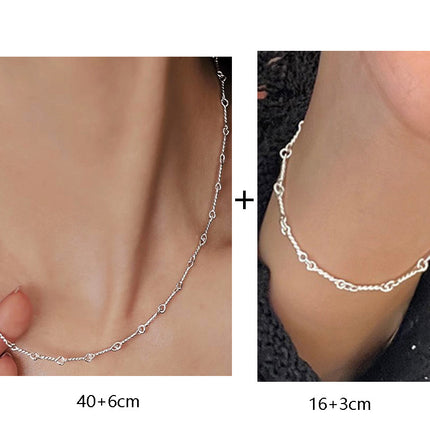 925 Sterling Silver Sense Of Design Clavicle Chain