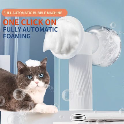 Automatic Foaming Dog Cat Bath Brush Dog Shampoo Brush With Soap Dispenser Electric Pet Grooming Massage Brush Scrubber Comb For Dog Cat