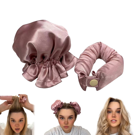 New Heatless Curl Stick With Cloth Cover Cute Ball Head Hair Curler